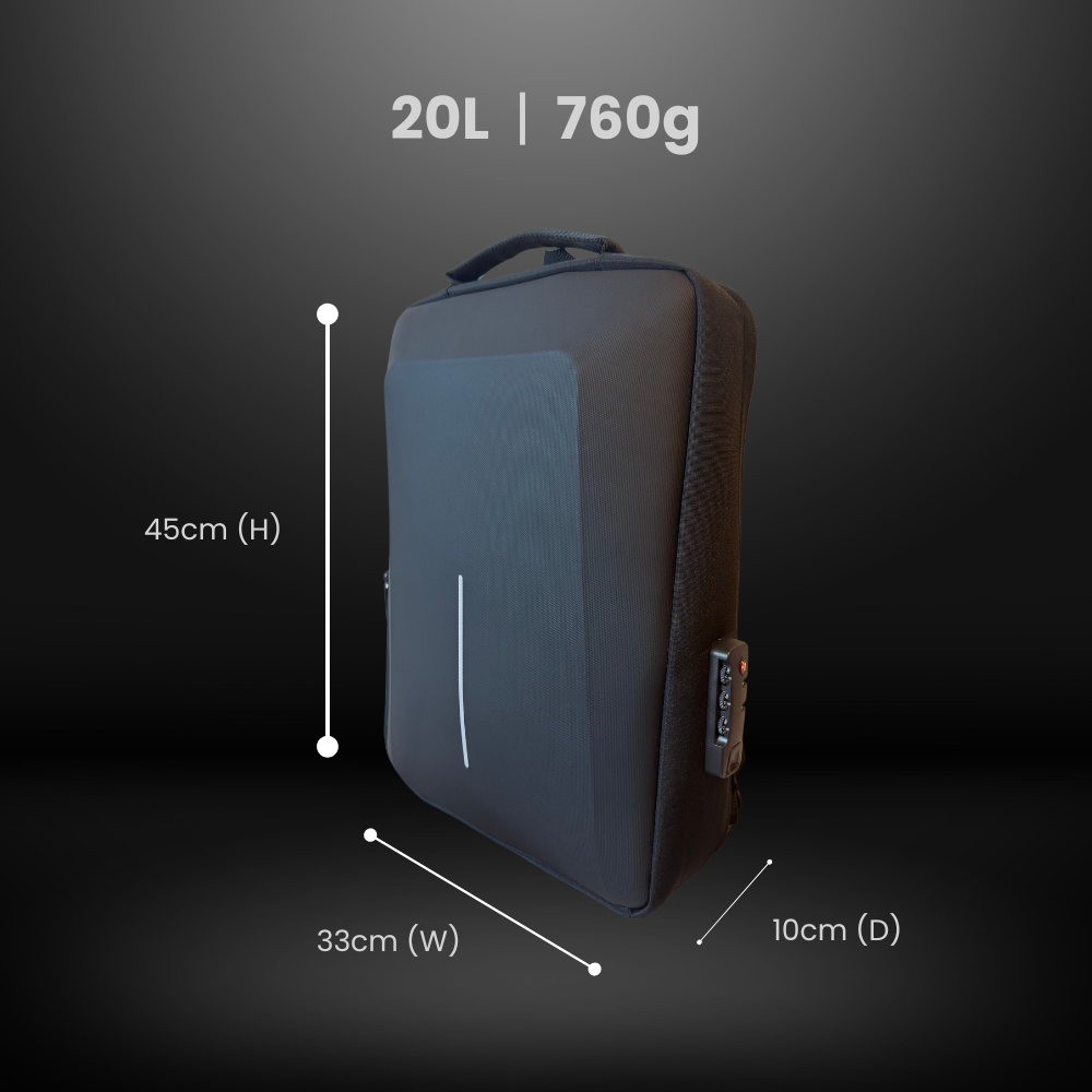 TRAVORA NomadX™ Hard Shell Backpack